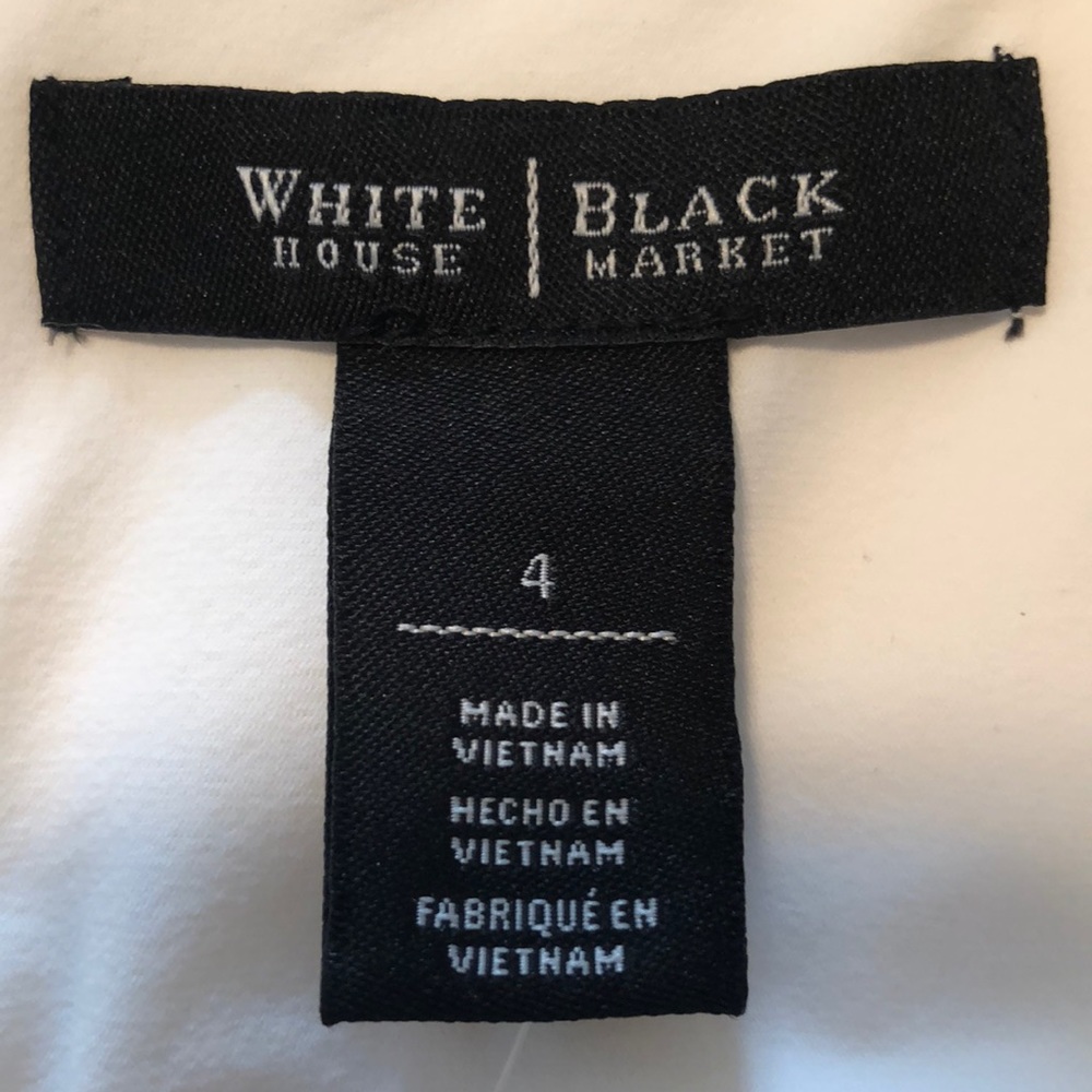 White House Black Market - White Cocktail Dress - Picture 4 of 6